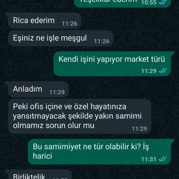 İşin Olsun Adasan İnşaat Adlı Firmadan Müstehcen Birlikte Olma Teklifi