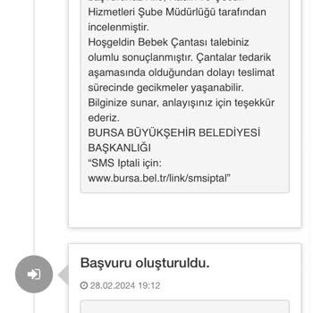 Bursa Büyükşehir Belediyesi Yenidoğan Çantası Beklerken Çocuk Büyüdü!