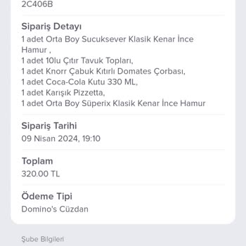 Domino's Kampanyaların Da Sıkıntı. İndirim Yok