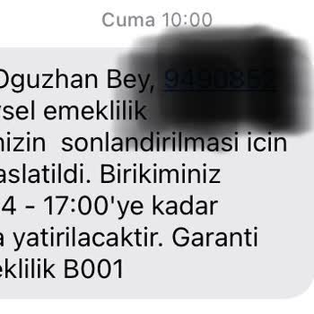 Garanti BBVA Emeklilik ve Hayat Emeklilik İşlemlerinde Yaşanan Gecikme