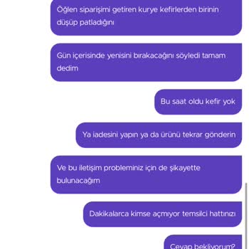 Getir Eksik Ürünü Tamamlamıyor Ve Kimseye Ulaşılamıyor!