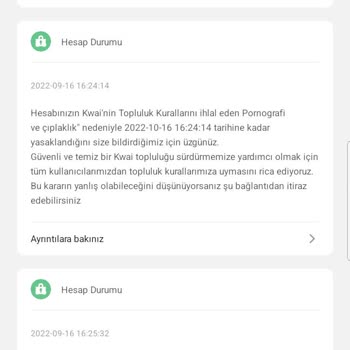 Kwai Kawaii Haksız Kalıcı Engelleme Yaptı Mağdurum