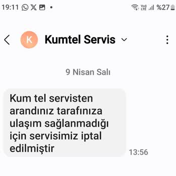 Kumtel Servis Sorununu Bir An Evvel Çözmeli