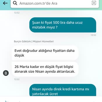 Amazon Müşteri Hizmetlerinin Yanlış Bilgilendirilmesi