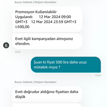 Amazon Müşteri Hizmetlerinin Yanlış Bilgilendirilmesi