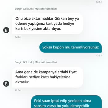 Amazon Müşteri Hizmetlerinin Yanlış Bilgilendirilmesi