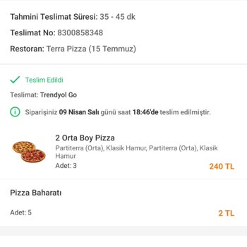 Terra Pizzanın Ramazanda Kaliteden Ödün Vermesi