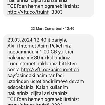 Vodafone Haksız Kazanç Çözüme Ulaşmasını Bekliyorum
