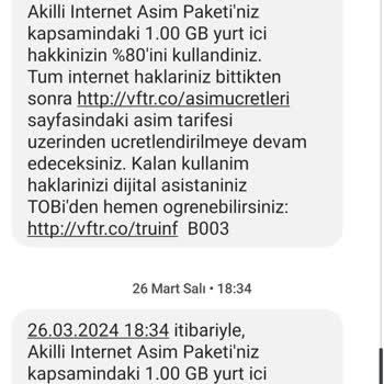 Vodafone Haksız Kazanç Çözüme Ulaşmasını Bekliyorum