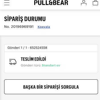 Pull and Bear Bilgim Dışında İade Başlatılmış