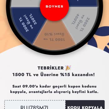 Boyner Çark Kuponu Kullandırmıyor