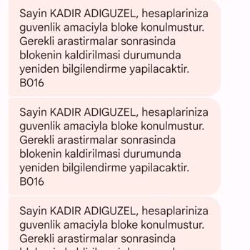 Enpara Güvenlik Amacıyla Bloke