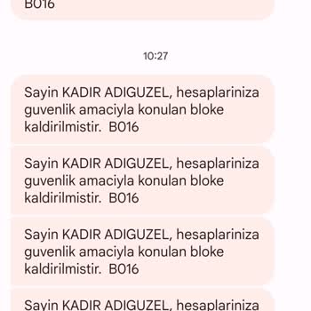 Enpara Güvenlik Amacıyla Bloke