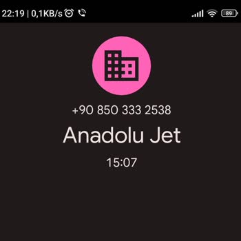 AJet (Anadolu Jet) Check-in Sorunu Ve Çağrı Merkezi Erişim Problemi