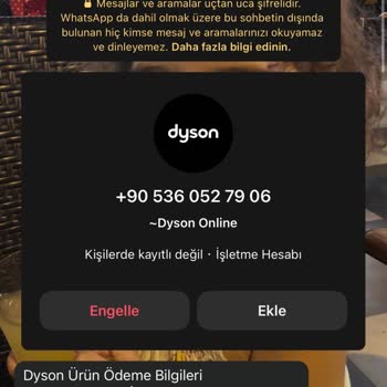 Dyson Sitesini Kopyalayıp Peşin Havale/eft Ödemesi Altında...