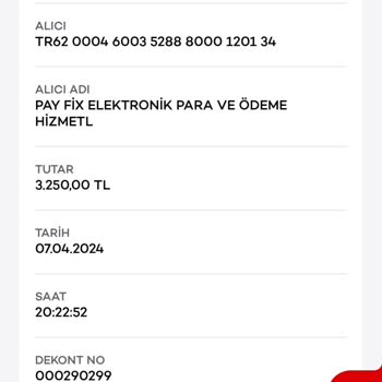 PayFix Para İadesi Yapılmadı
