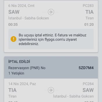 Pegasus Havayollarının Profesyonel Olamayışı