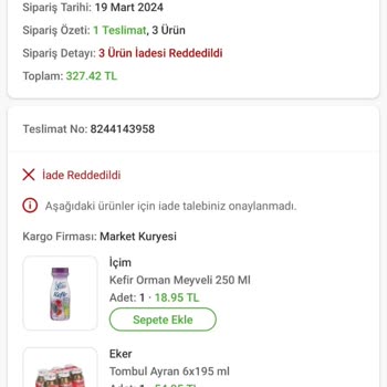 Carrefour SA Param Kayıp Ürünlerim Yok