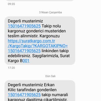 Sürat Kargo Teslim Edilmeyen Kargo Teslim Edildi Diye Sisteme Geçmiş