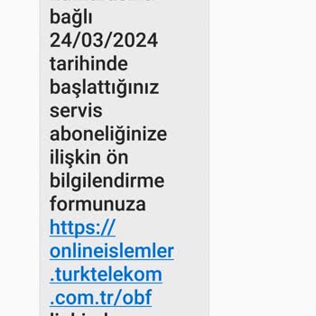9222 Türk Telekom İzinsiz Abonelik