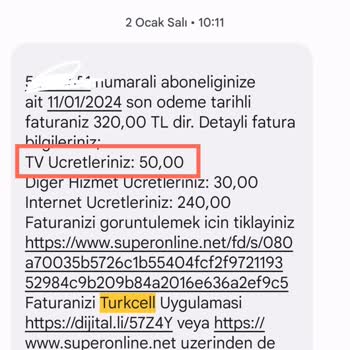 Superonline İstenmeyen TV Ücretiyle Karşı Karşıya Kaldım