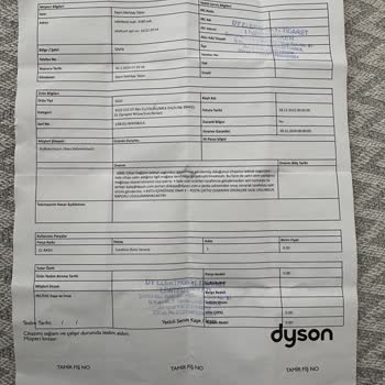 Dyson Ürünün Değişiminin Gerçekleşme Gerçeği Ve Ürünü Bana Temin Etmeme.