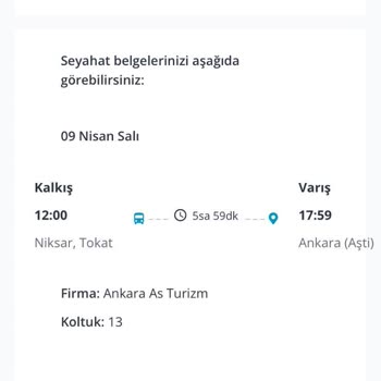 Ankara As Turizm Korsan Otobüs Seferleri