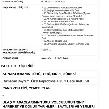 Tatilsepeti'nden Kapadokya Turu Hareket Saatine 55' Kala İptal Edildi