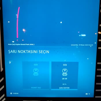 Astor Turizm Elektrikli Şarj İstasyon Problemi