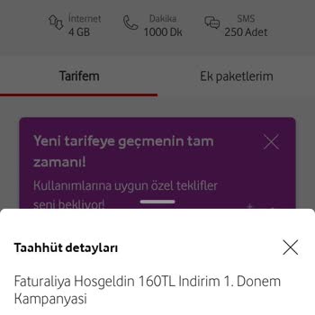 Vodafone Faturasız Hat Kullanırken Haberim Yokken Faturalı Olmam