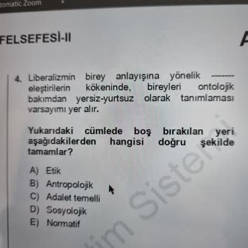 Anadolu Üniversitesi Sınav Cevap Kağıdında Yanlışlık