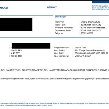 İpragaz Online Ödeme Sonrası Ek Ücret Talebi