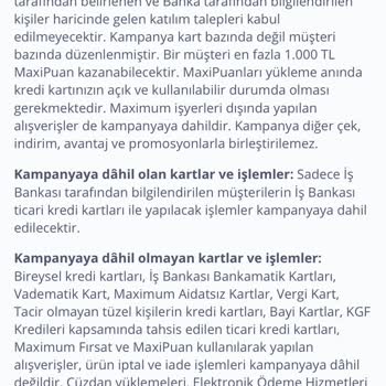 İş Bankası Business Puan Yüklemedi