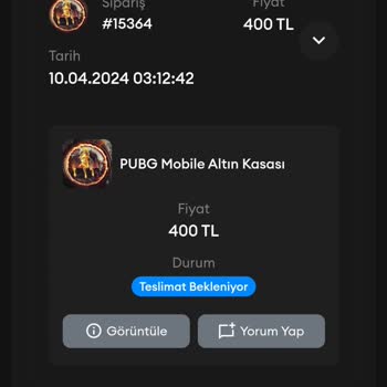 Hesap Fiber Altın Kasa Aldım Saatler Oldu Hep Teslimat Bekleniyor Diyor