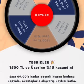 Boyner Kod Hatası Eksik