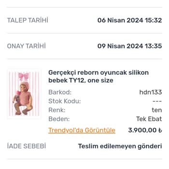 Aras Kargo 3900TL Değerinde Olan Kargomu Kaybetti. Kargom Ortada Yok.
