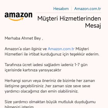 Amazon.com.tr Ürünü Göndermedi, Para İadesi Yapmadı.