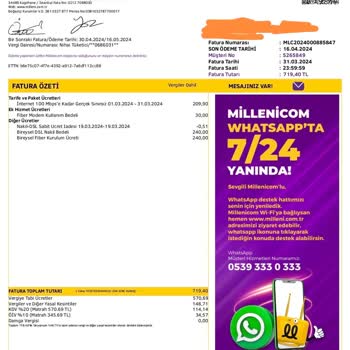 Millenicom Nakil Ücretinde Haksız Kazanç Sağlıyor