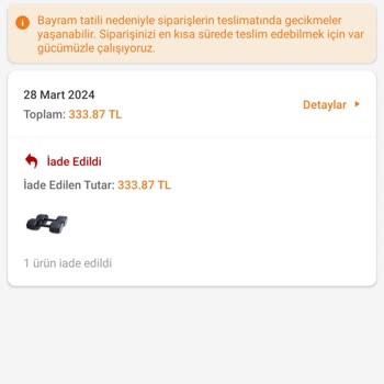 Trendyol İadem Geri Verilmedi