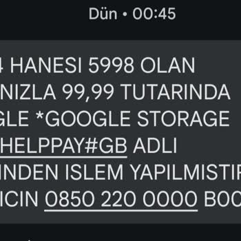 Helppay Google İzinsiz Banka Hesabımdan Para Çekti