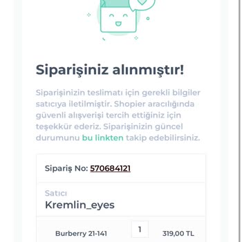 Kremlin Eyes Siparişimi Göndermiyor Ödemesi Yapıldı Sipariş Yok