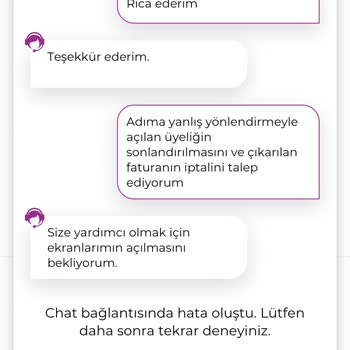Digiturk Yanlış Beyanla Oluşturulan Üyeliğimin İptalini İstiyorum.