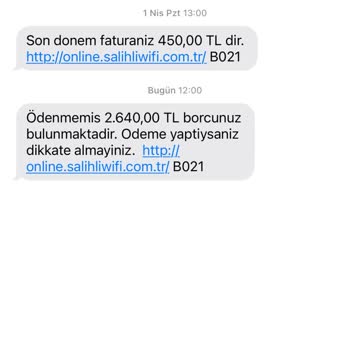 Salihli Wifi Salihli Wi-Fi Kullanmadığım İnternetin Faturasını Gönderiyor