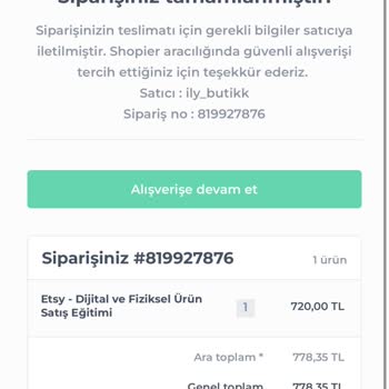 ily_butikk Verilmeyen Danışmanlık Hizmeti