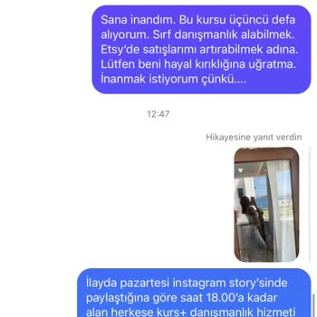 ily_butikk Verilmeyen Danışmanlık Hizmeti