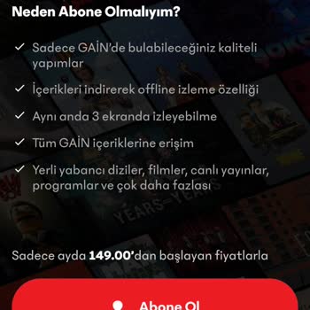 Gain Abonelik İptaline Rağmen Ücreti Çekmiş