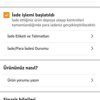 Amazon Para İadesi Yapmadı