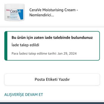 Amazon Para İadesi Yapmadı