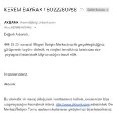 Akbank Müşteri Temsilcisi Yanlış Yönlendirmesi Ve Kalite Dep. İşlevsizliği