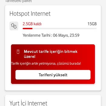 Vodafone Sınırsız Diye Aldık Ama Sınırsız Değilmiş Şikayetçiyim